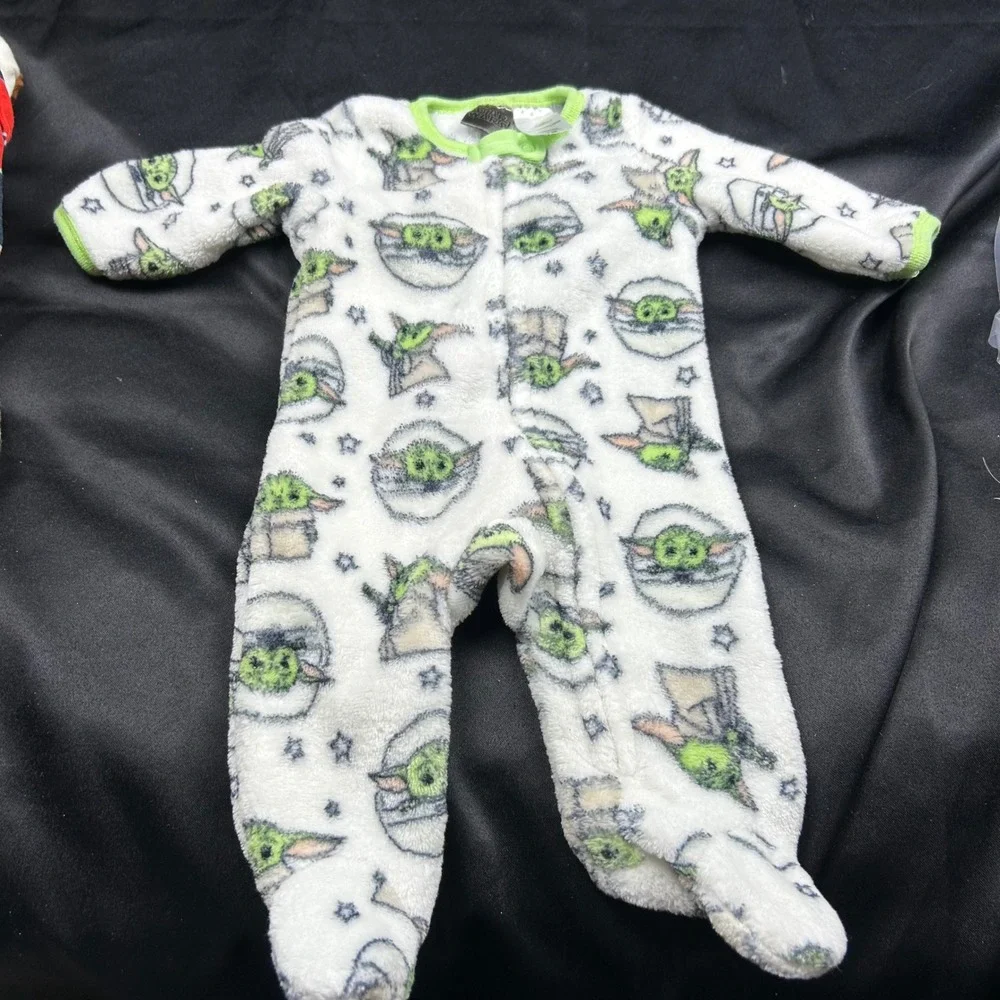 Baby Boy 0-3M Long Sleeve Bodysuits Sleeper Bundle Star Wars Carters 8pc Set